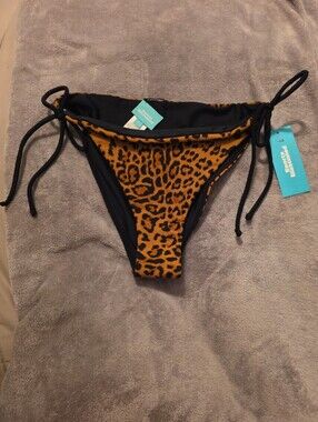 Sports Illustrated Women's Bikini Bottoms Reversible Size L